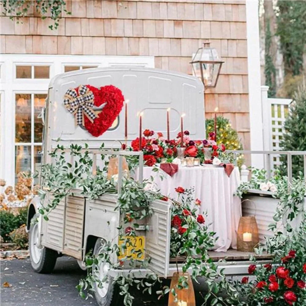Valentines Day Decor Wreaths for Front Door Outside 17